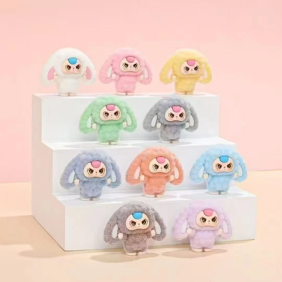 【整套10颗】植绒娃三小象diy树脂可站立