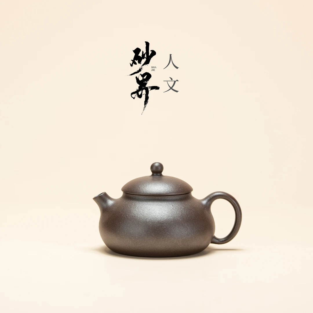 珽珽紫砂丨珽珽茶器【砂界人文】禅墩王文博表层紫泥共生矿118cc
