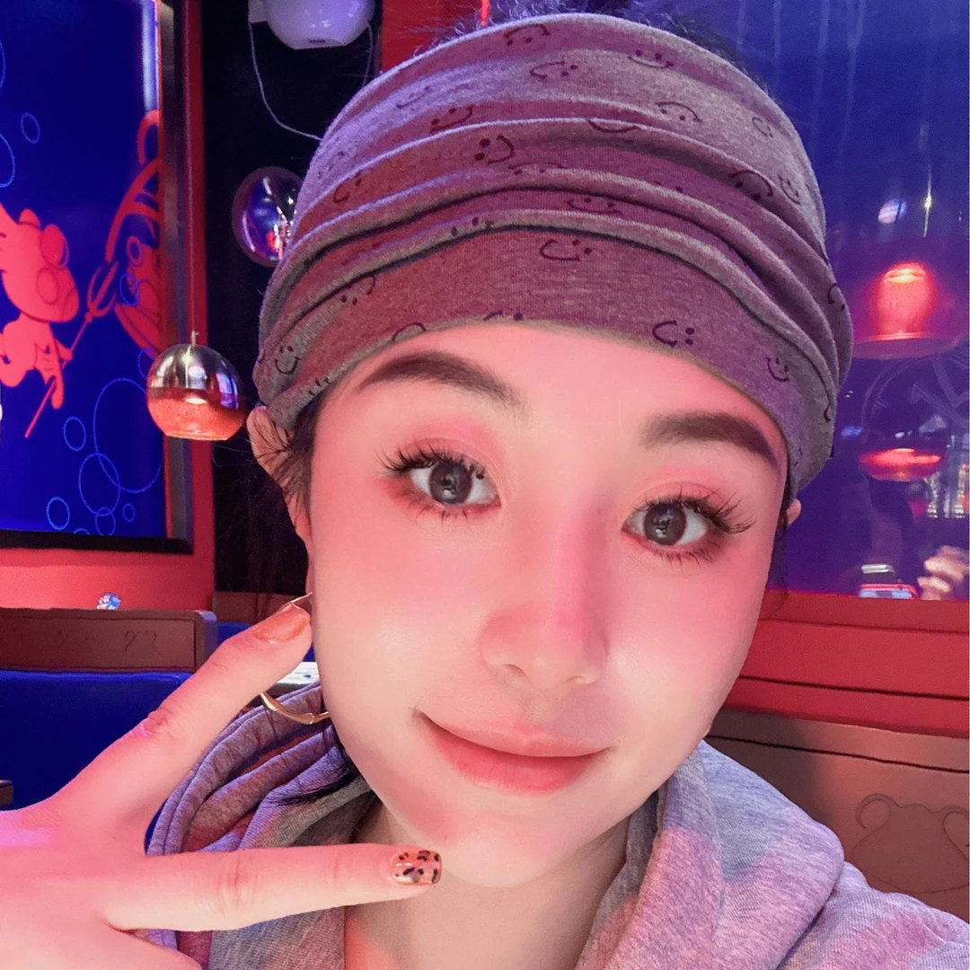 达人专属-发带笑脸款式保暖休闲