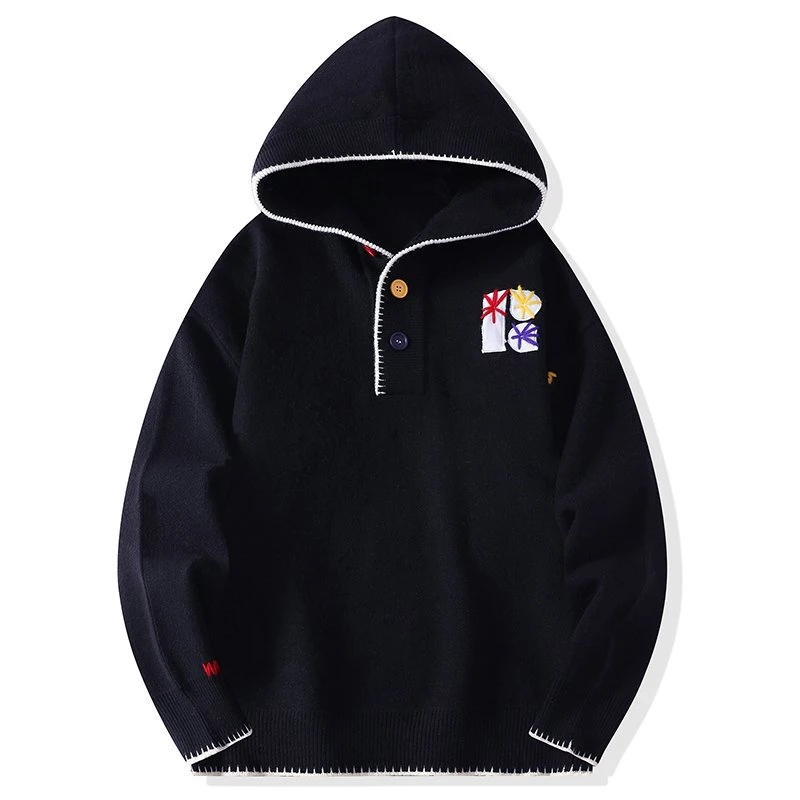 连帽毛衣男款爆款2025新款潮牌高级感可外穿洋气秋冬季针织衫外套