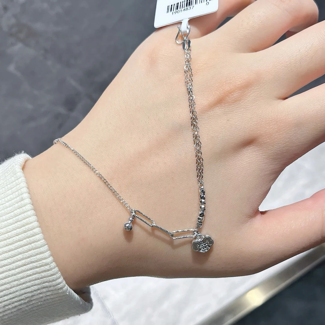 pt950 铂首饰 小算盘葫芦手链