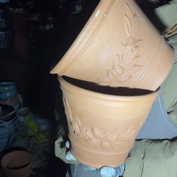 紫砂花盆口21高18正品正品