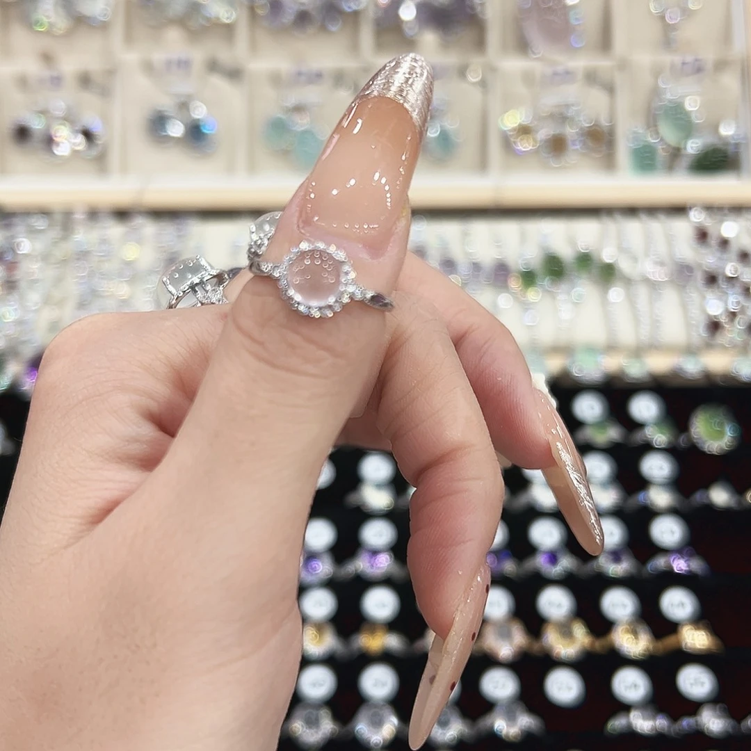 y***i芙蓉石戒指银S925镶嵌