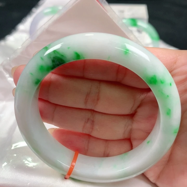 未镶嵌手镯翡翠编号1033 正圈55.56