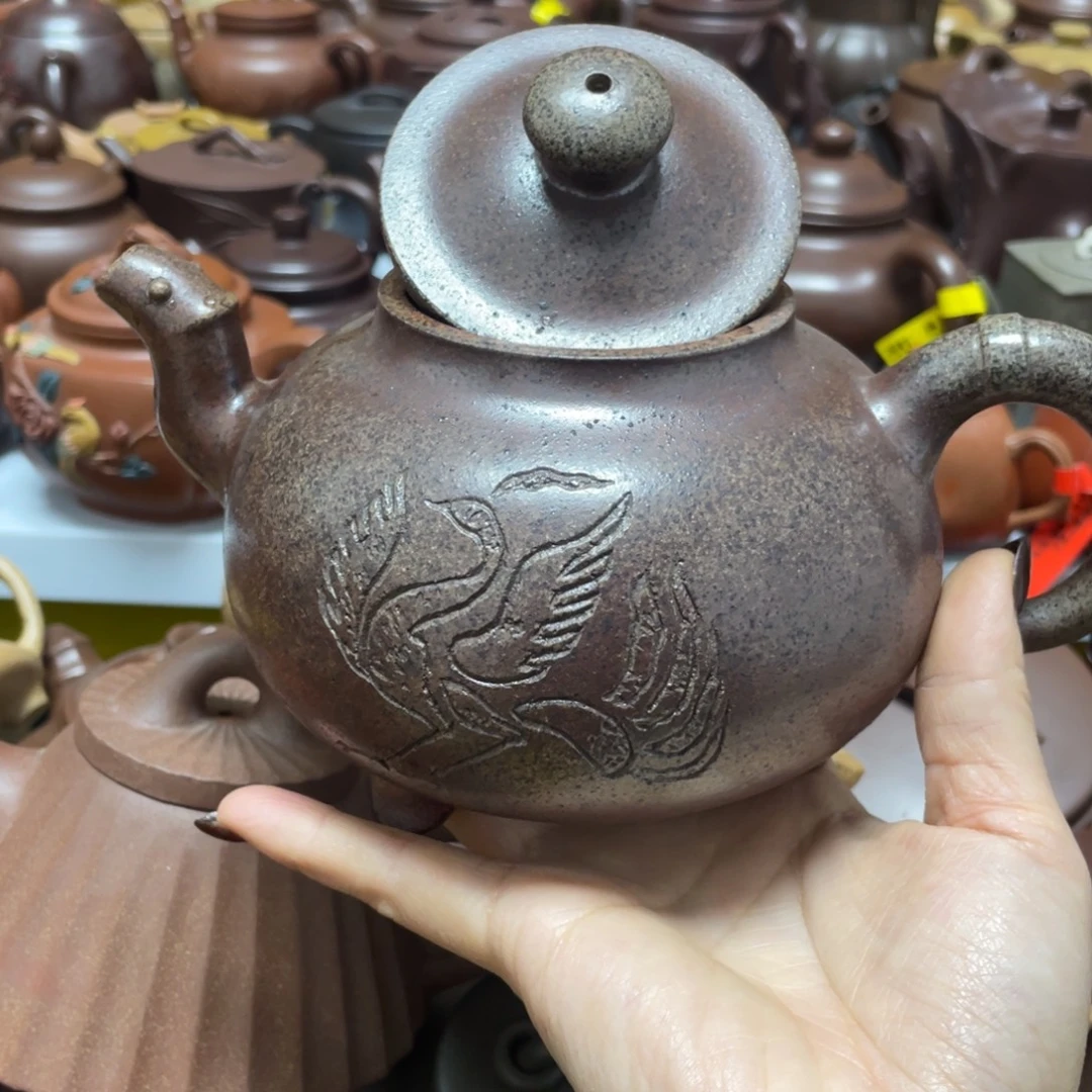 用***6底槽青茶壶紫砂艺术学院