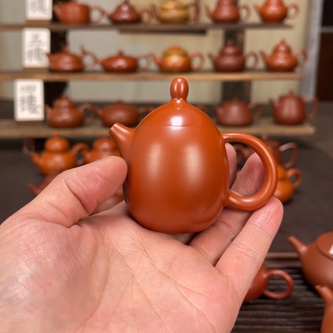 牛***冰紫砂茶壶精工龙蛋70cc