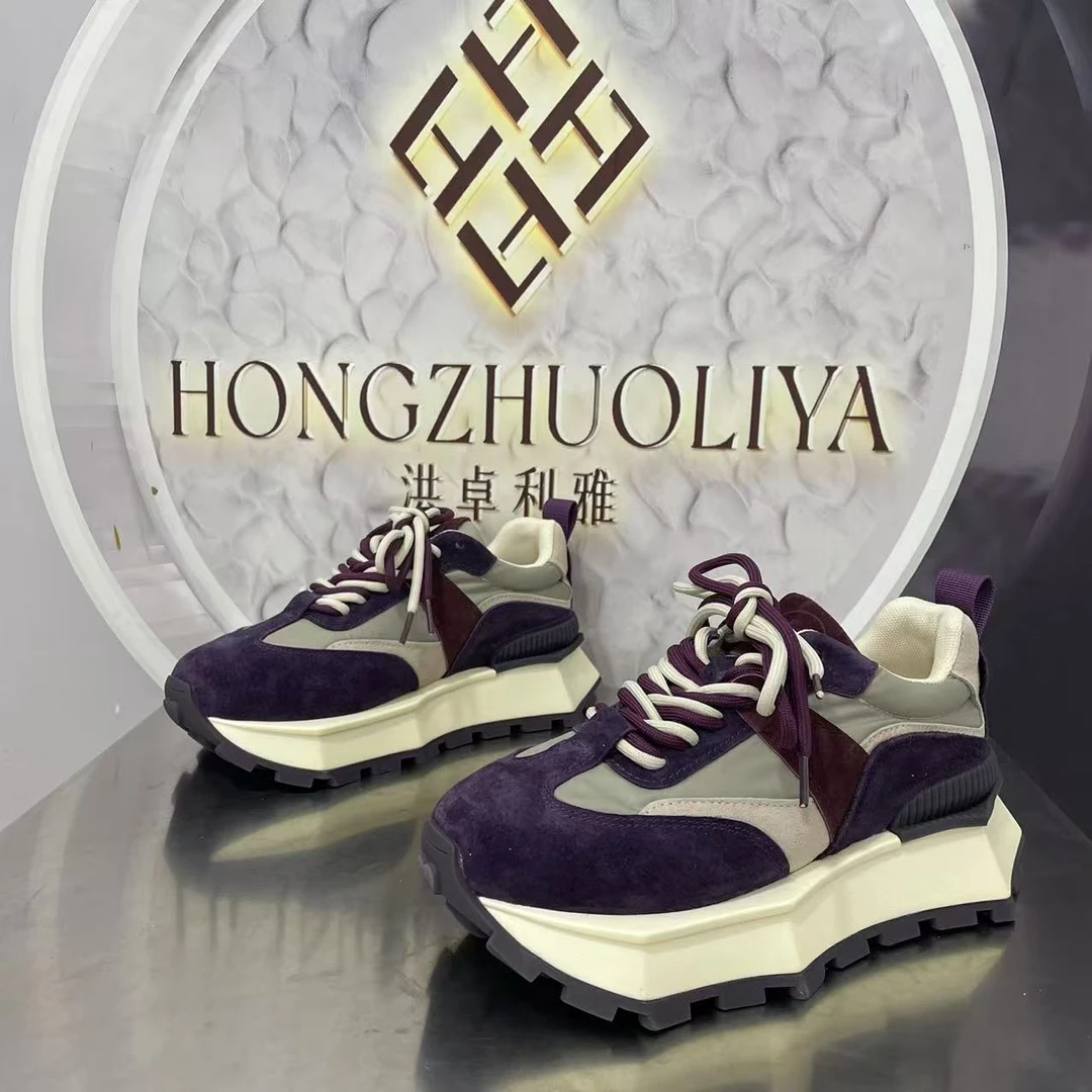 8259-2四季新款2024圆头系带韩版简约休闲板鞋潮流百搭红色时尚