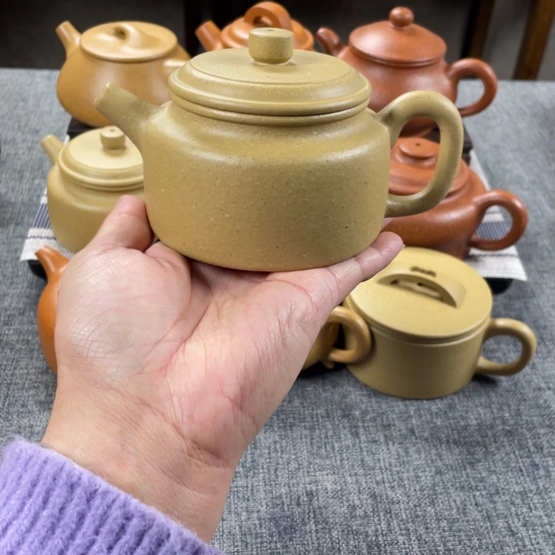 *****紫砂茶壶本绿德钟全手微瑕30目200