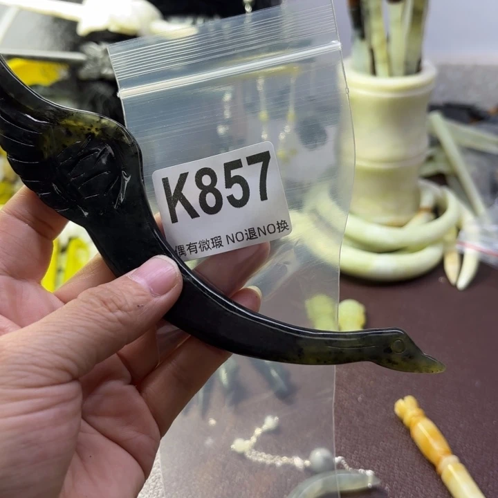 蛇纹石玉发饰合金冬**阳
