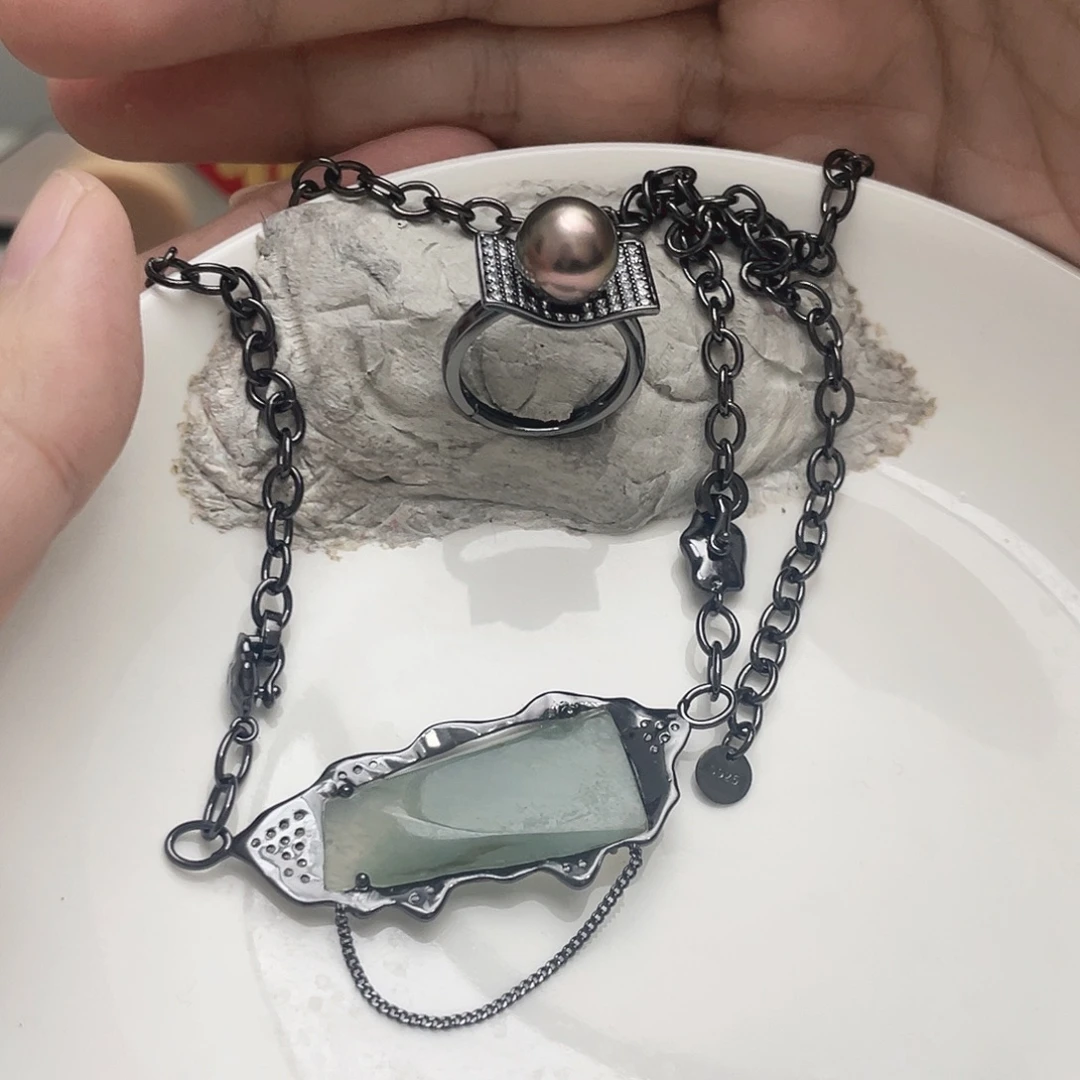 j***e戒指海水珍珠银S925镶嵌