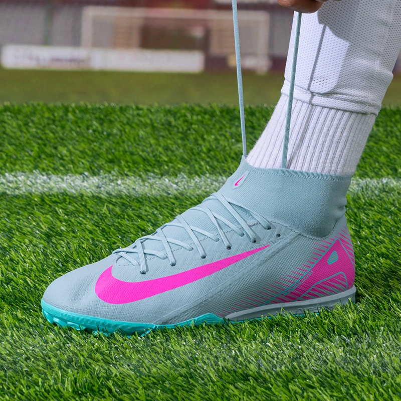 【流光风】耐克男鞋2025新款毒锋足球鞋实战训练人草运动鞋TF钉鞋