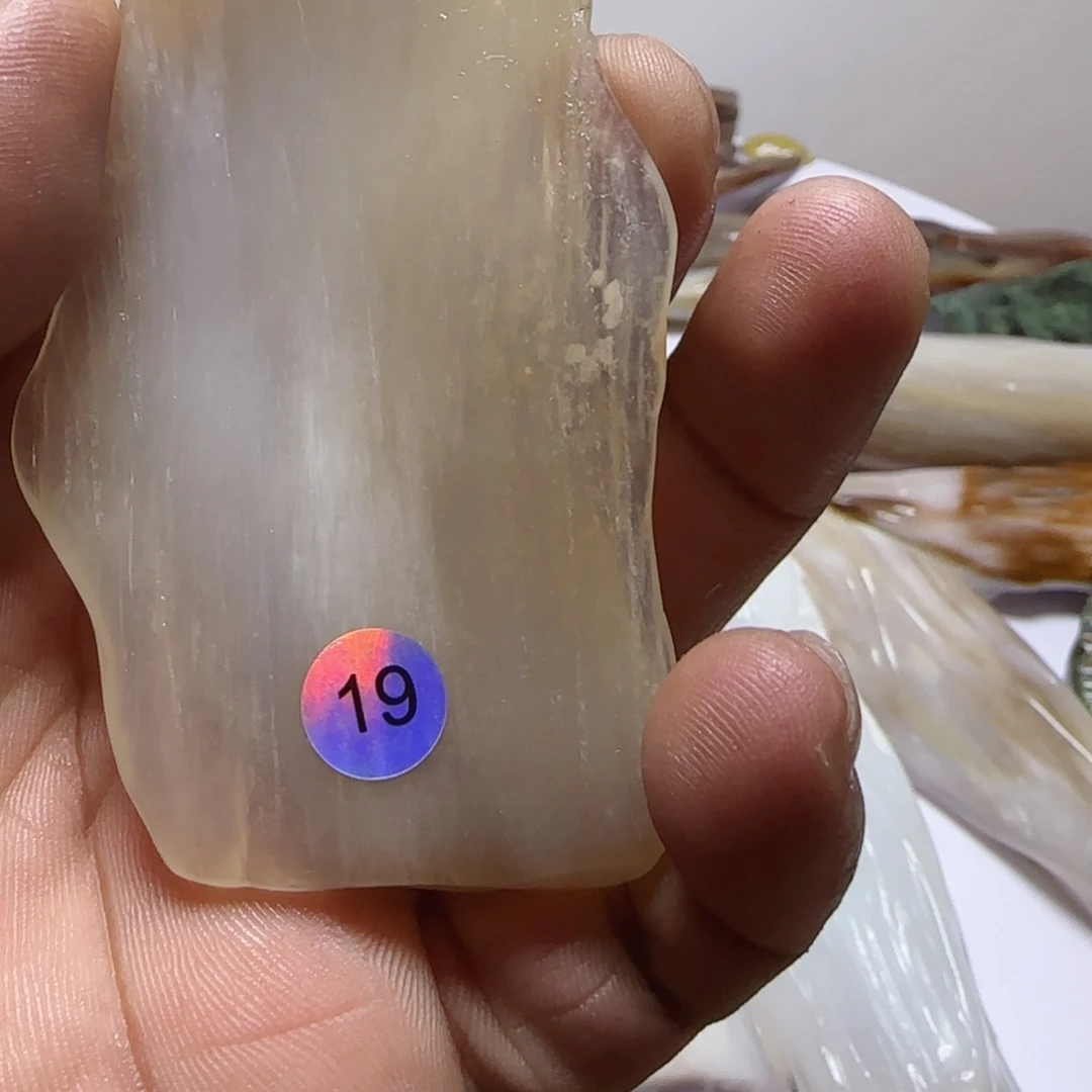 硅化玉未镶嵌手把