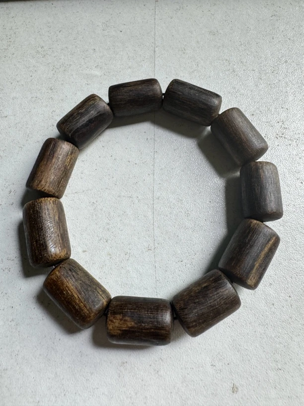 沉香M51棋楠沉香沉水桶珠单圈16克多样性发1