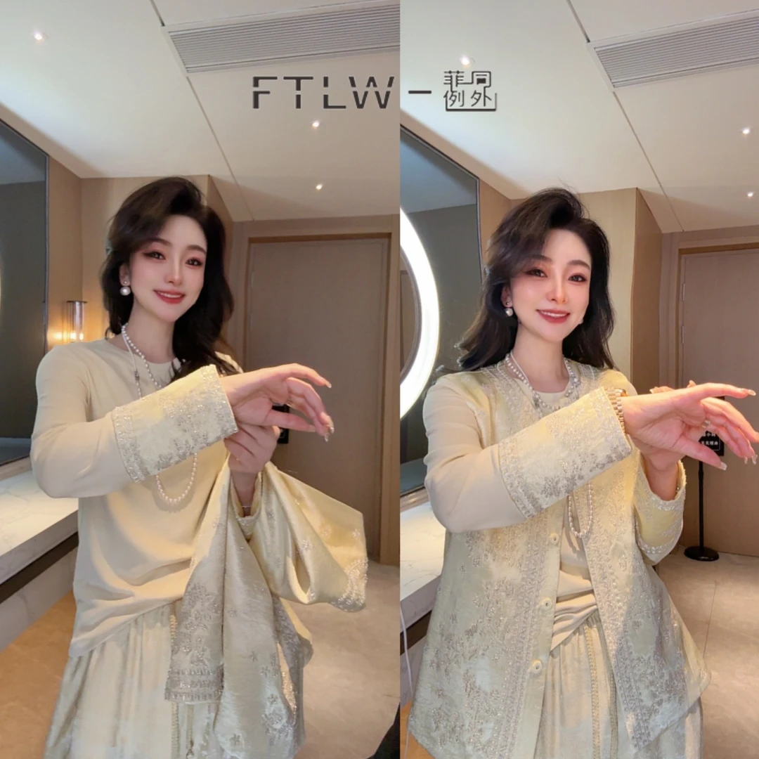 板熙FTLW-【时负相知】轻奢高级感气质时尚优雅女装上衣-3412