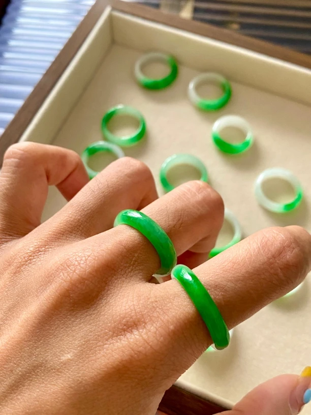 冰润飘阳绿多款圈口可选