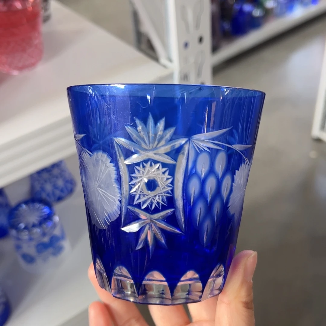水晶玻璃高脚款微瑕一个