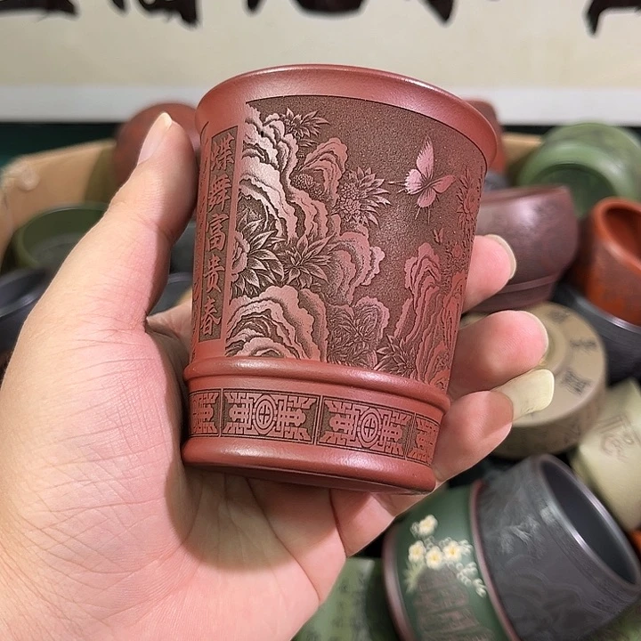 茶杯紫砂全手工紫砂主人杯