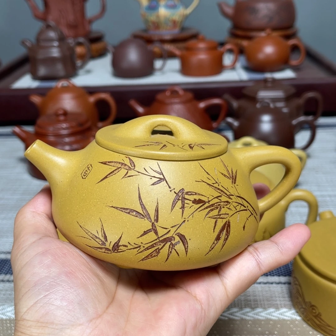 M***N茶壶紫砂黄金段230cc