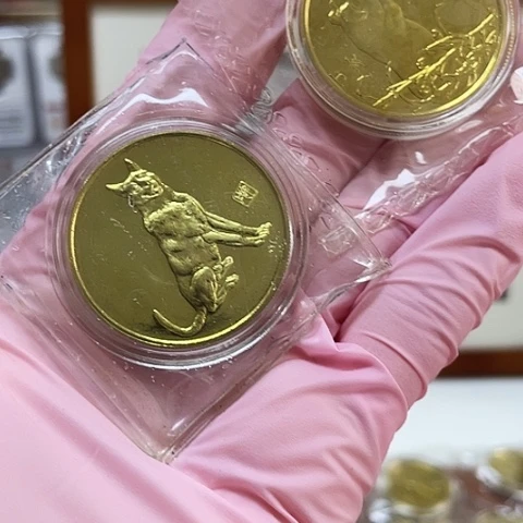 其他普通金属狗加猪纪念章各一个