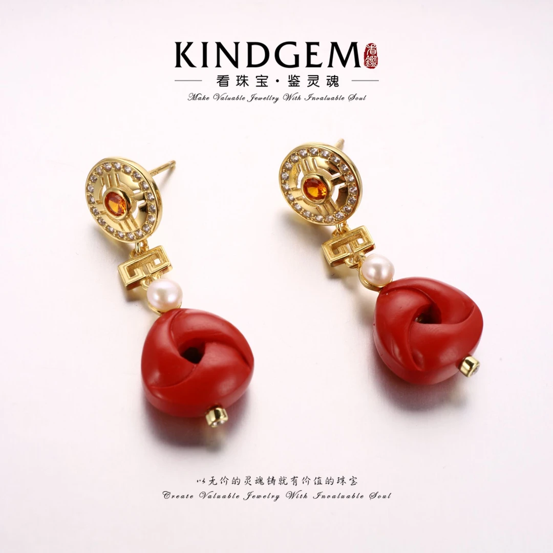 925银合成锆石耳饰 法式复古轻奢长款经典百搭耳坠耳环 S-30286