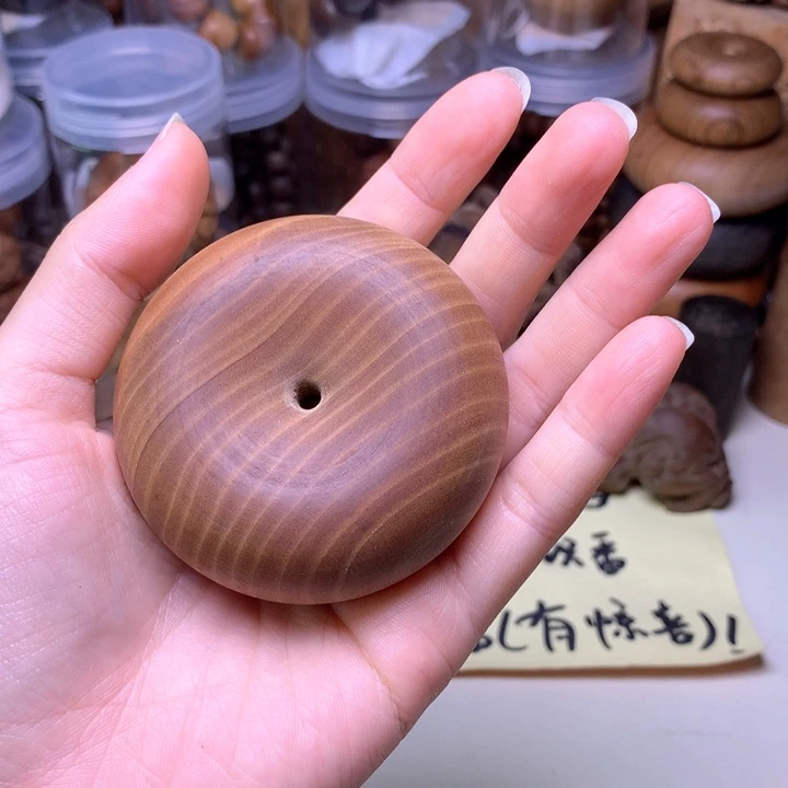 檀香木无事牌檀香大面包圈