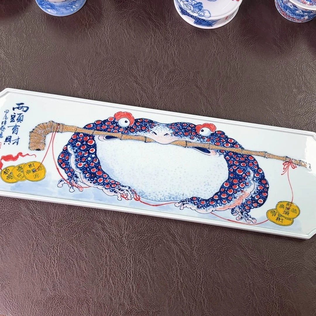 杯手绘高温瓷器瑕疵