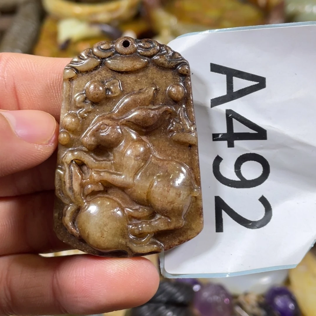 和田玉吊坠(不含链)未镶嵌