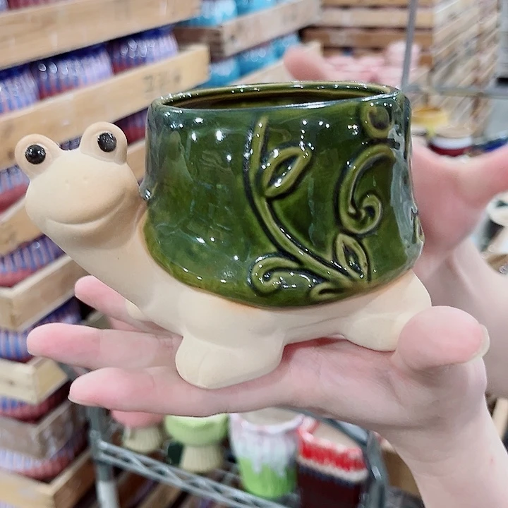 有孔.凑单10元陶瓷花盆发货！