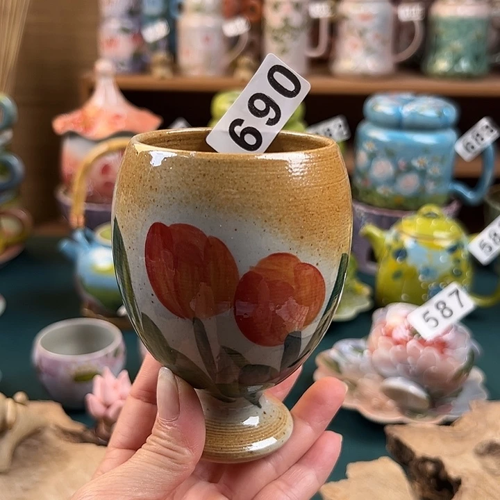 杯景德镇陶瓷手绘作品690