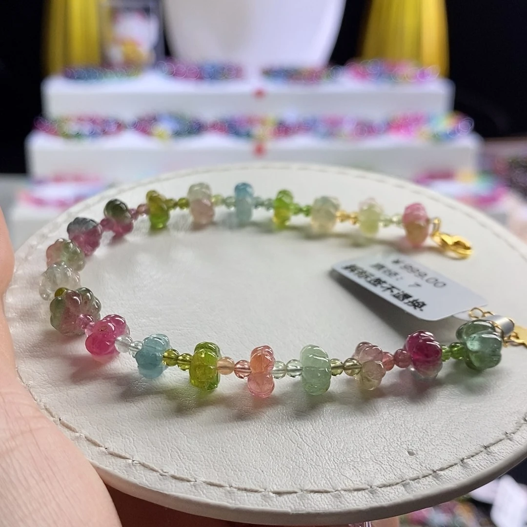 未镶嵌手链碧玺西瓜南瓜