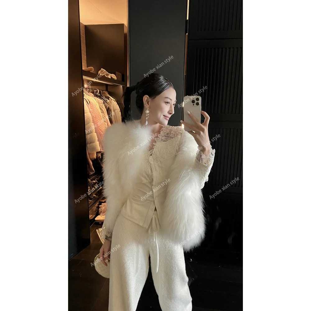 【AYOBE】小贤  山羊绒+山羊皮软黄金温暖高级马甲外套