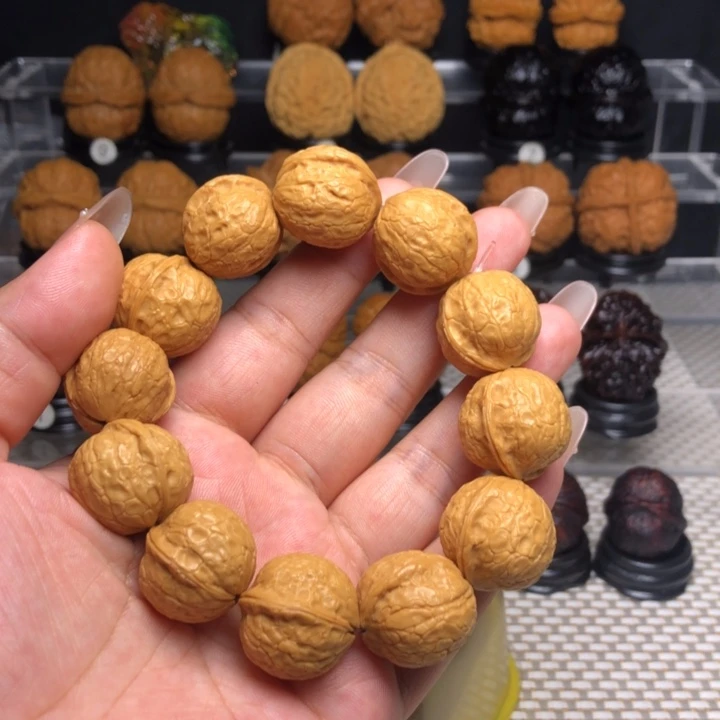 约***定橄榄核吊坠105小黄金豆手串