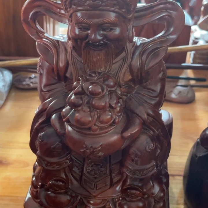 古夷苏木财神摆件