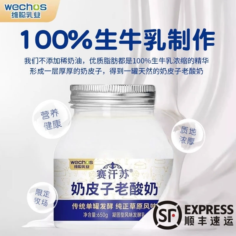 赛汗苏【650g两大罐】奶皮子老酸奶传统低温酸奶单罐发酵