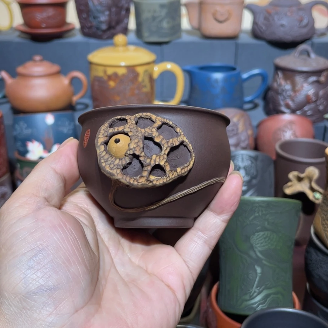 原矿紫砂手工主人杯