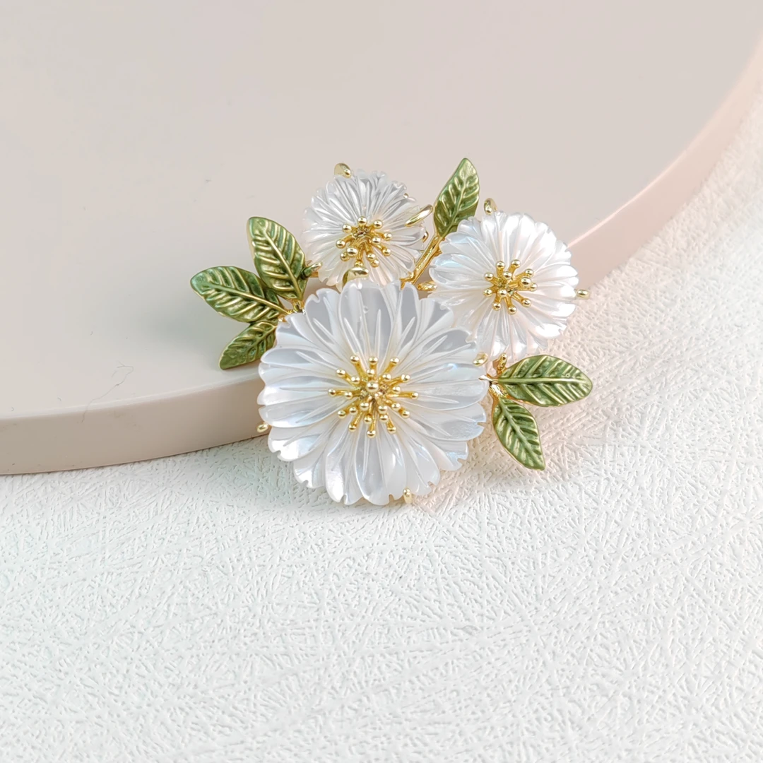 XUPING/旭平首饰 合金仿珍珠胸针 春日焕新气质 GDX X001078928