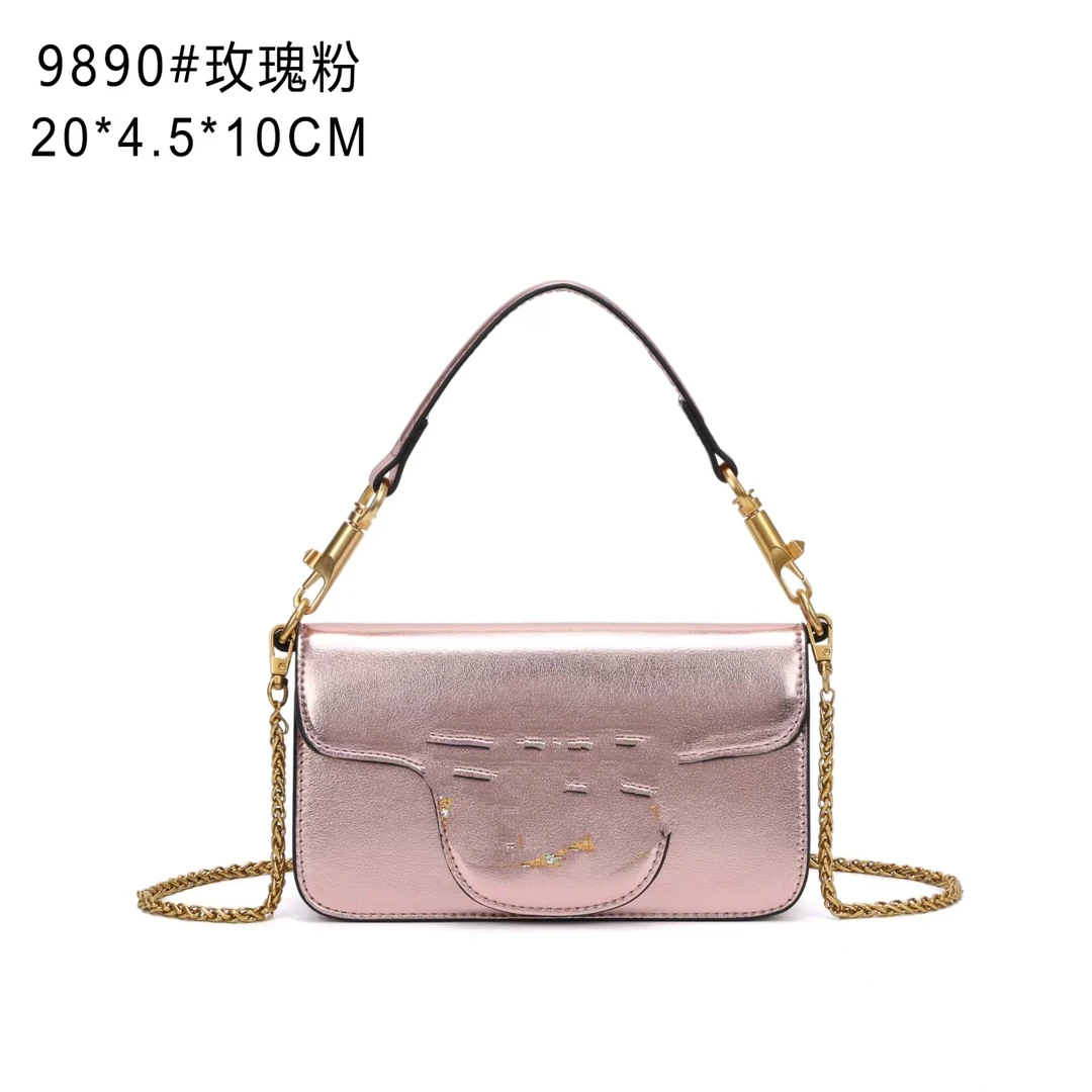 【Z#042】斜挎包方形腋下包多层款小方包单肩手袋女士纯色