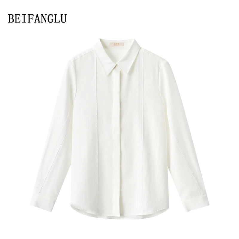 北方鹿 2025早秋新款设计感小众气质上衣衬衫通勤百搭女M96Q0304