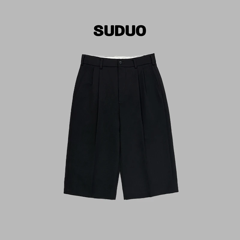 「SUDUO」朵朵2025秋季新款挺缝八分中裤S250170