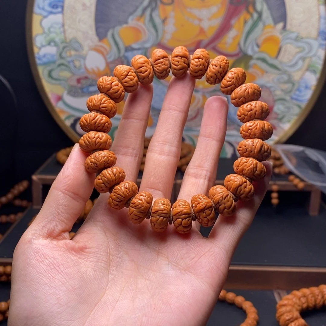 手串桃核梦****明龙纹桃核大肠
