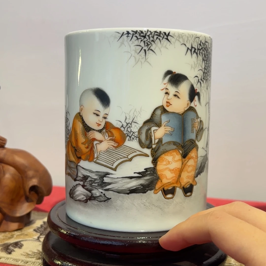瓷片陶瓷作品 陶瓷手绘