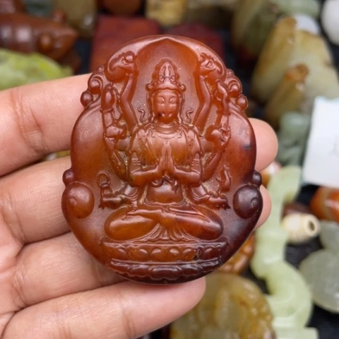 蛇纹石玉未镶嵌颈饰31