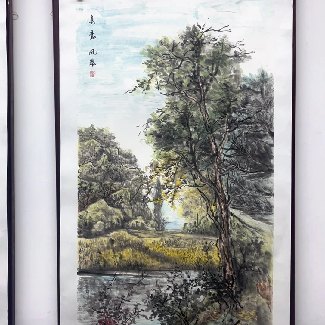 国画绘画作品多次参加全国