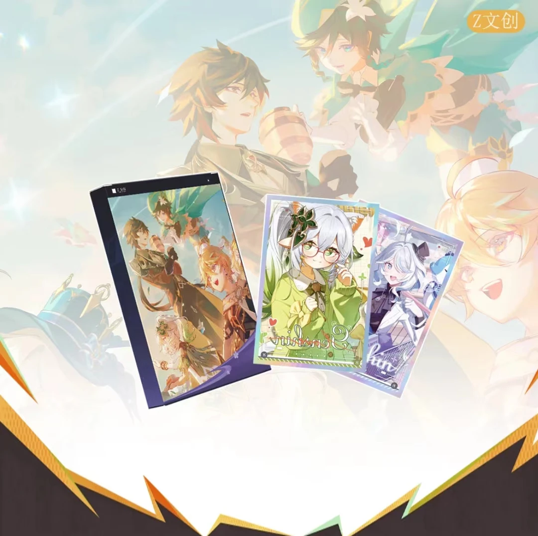【小羊拆盒】z文创磬弦奏华夜原神同人国创第一弹收藏大卡