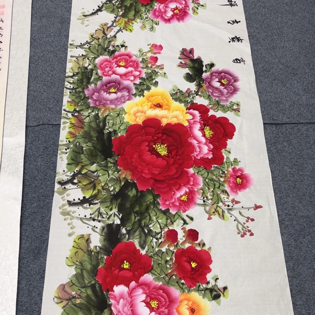 国画宣纸手绘,手工作品