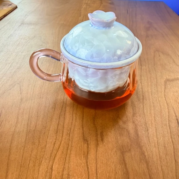 汤大壮【浪漫紫色】结晶釉渐变茶咖杯办公杯