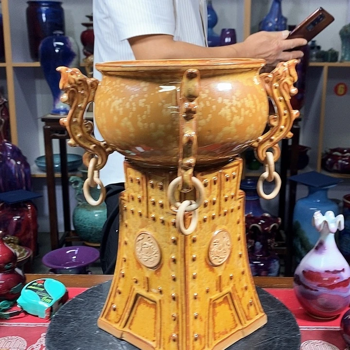 瓶中国神垕精品钧瓷