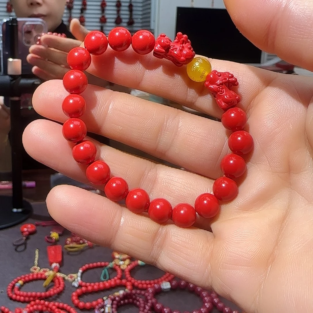 天然辰砂朱砂挂件