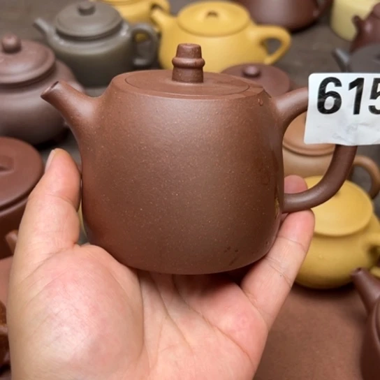茶壶紫砂底槽清半手工230cc左右大瑕疵