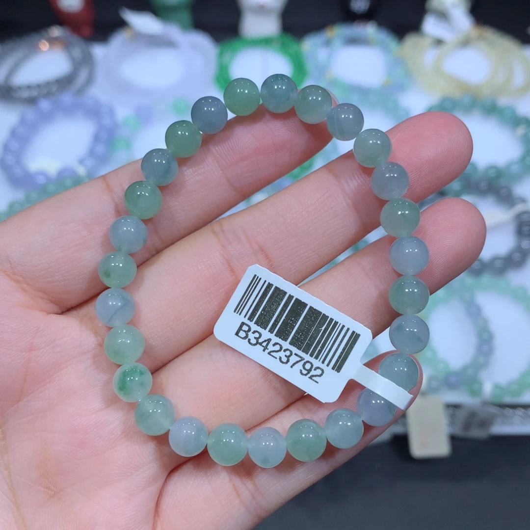 翡翠未镶嵌手串天然